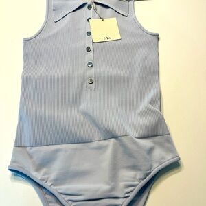 Tibi… Ribbed Snap Front Bodysuit… Sz Small.. NWT